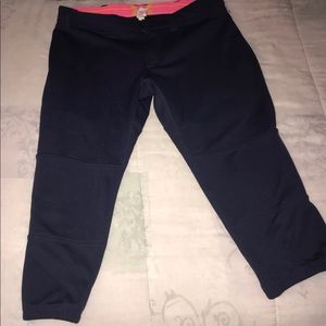 Under armour navy blue stretch pants